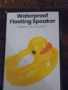 Waterproof Floating Duck Pool Speaker - Yellow